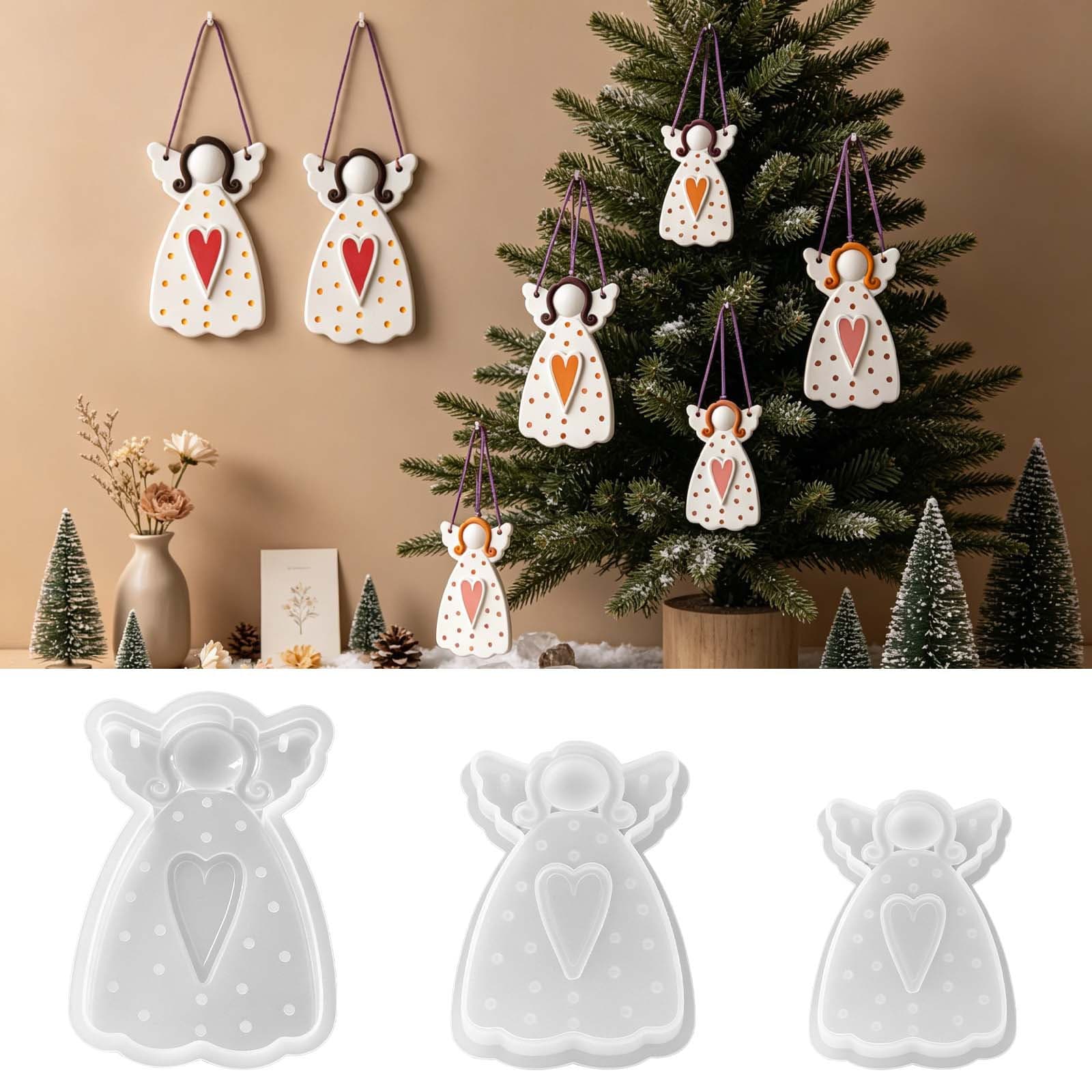 Fat Yaya diy crystal glue mold aromatherapy plaster large, medium and small angel wings girl pendant silicone mold