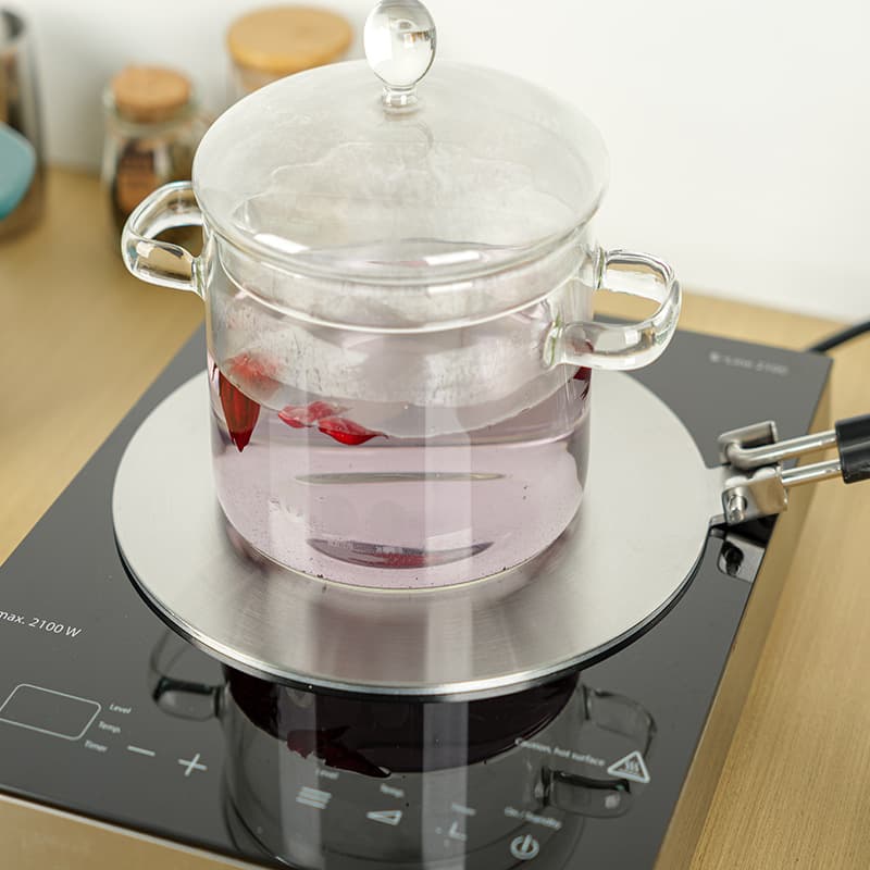Kitchen Heat Diffuser Induction Cooker Gas Stove Insulation Plate Multifunctional Anti-Burn Heat Diffuser Folding Handle