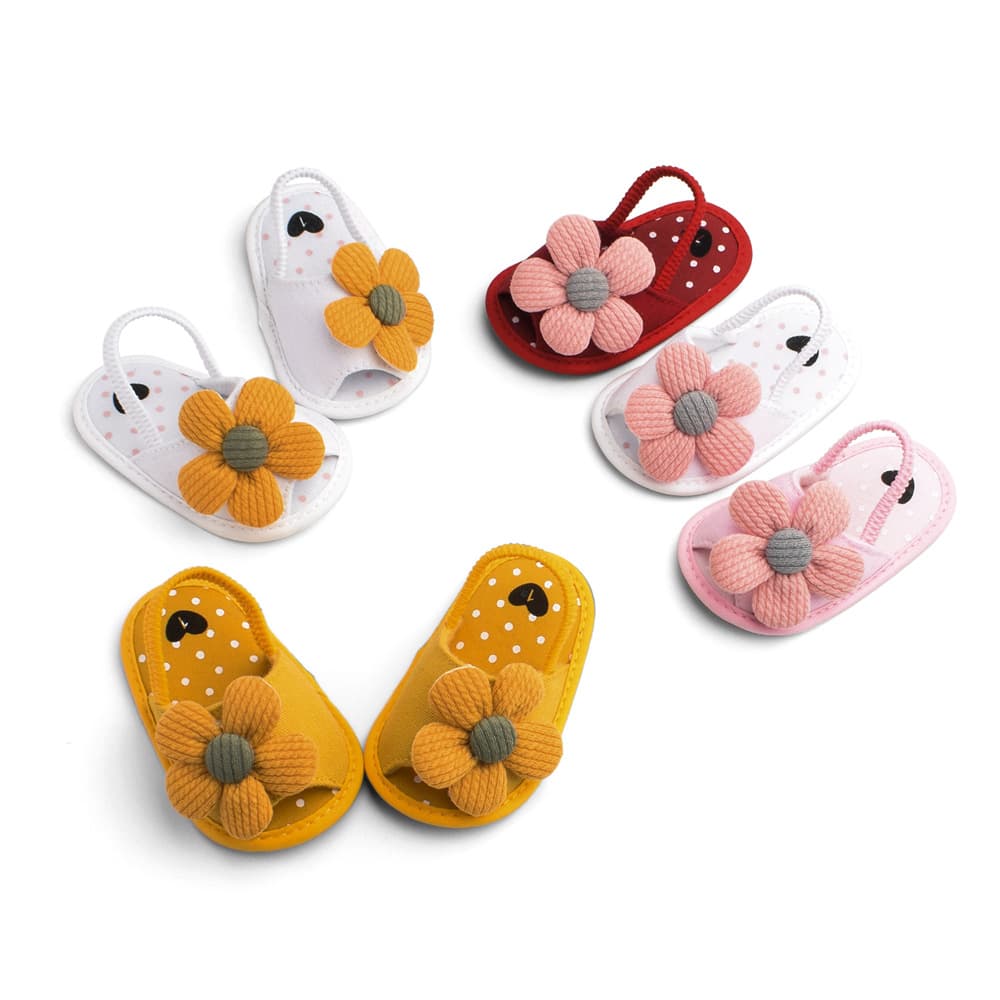 Summer Sunflower Baby Shoes 0-1 Year Soft Sole Walking Shoes Baby L019