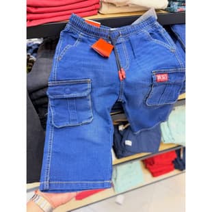 Children Jeans, Kids' Cargo Jeans Cross-Border Multi-Pocket, Children Cargo Jeans
