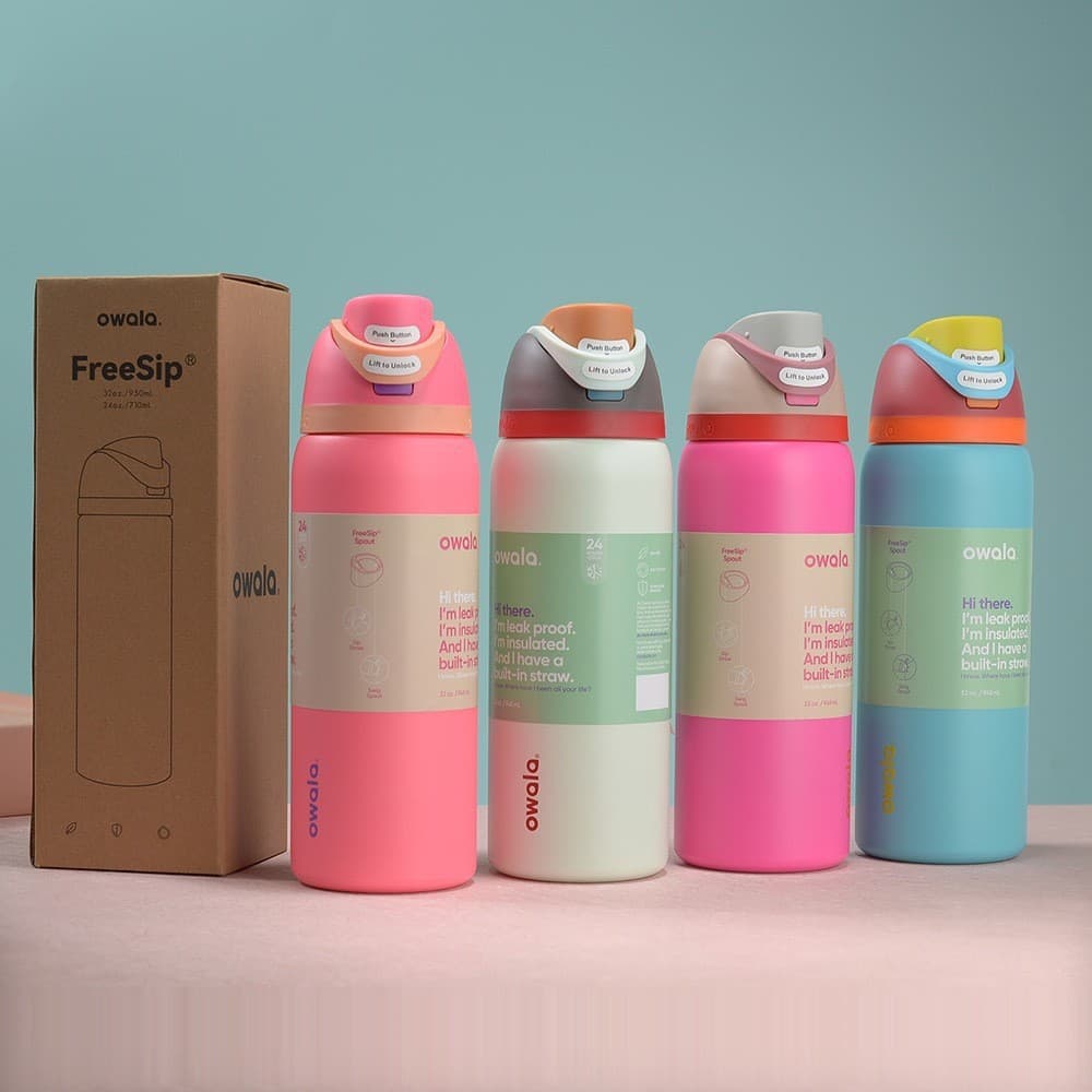 New double-drink fruit cup with rubber cover, large-capacity direct-drink straw thermos cup, outdoor portable hand-held sports kettle