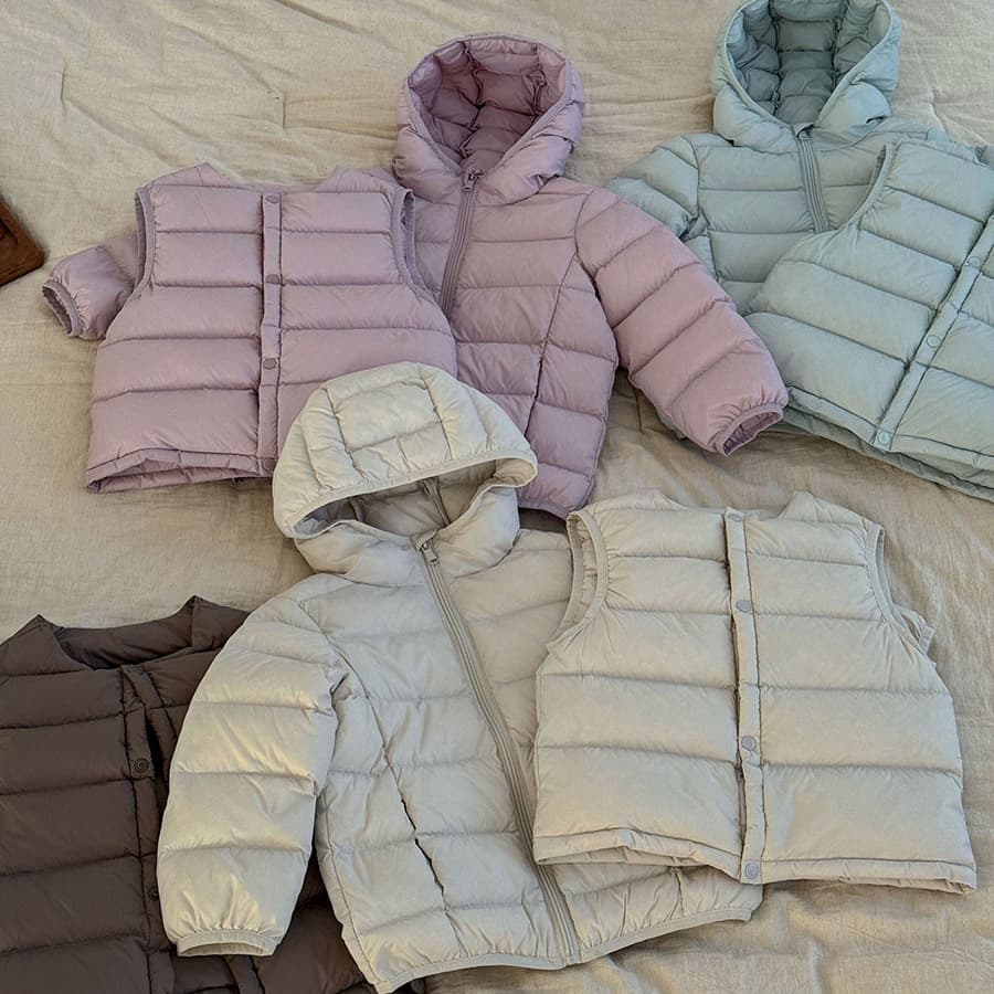2025 New Triple-Protection Children's Lightweight Down Jacket New National Standard 90% White Duck Down Vest for Export
