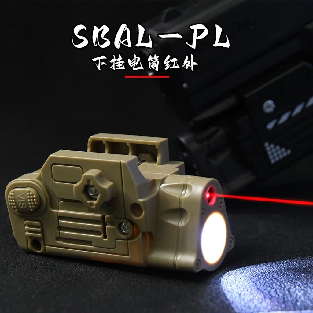 Laser Sight SBAL Tactical ABS Underbarrel Flashlight Infrared 2-in-1 VP9 Laser P1 G17 M9