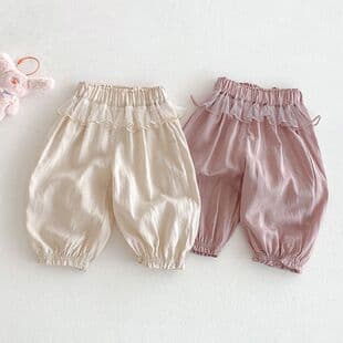 Children Pants Summer Thin Korean Baby Mosquito-Proof Pants Outwear Fashion Girls Summer Lantern Pants Long Pants