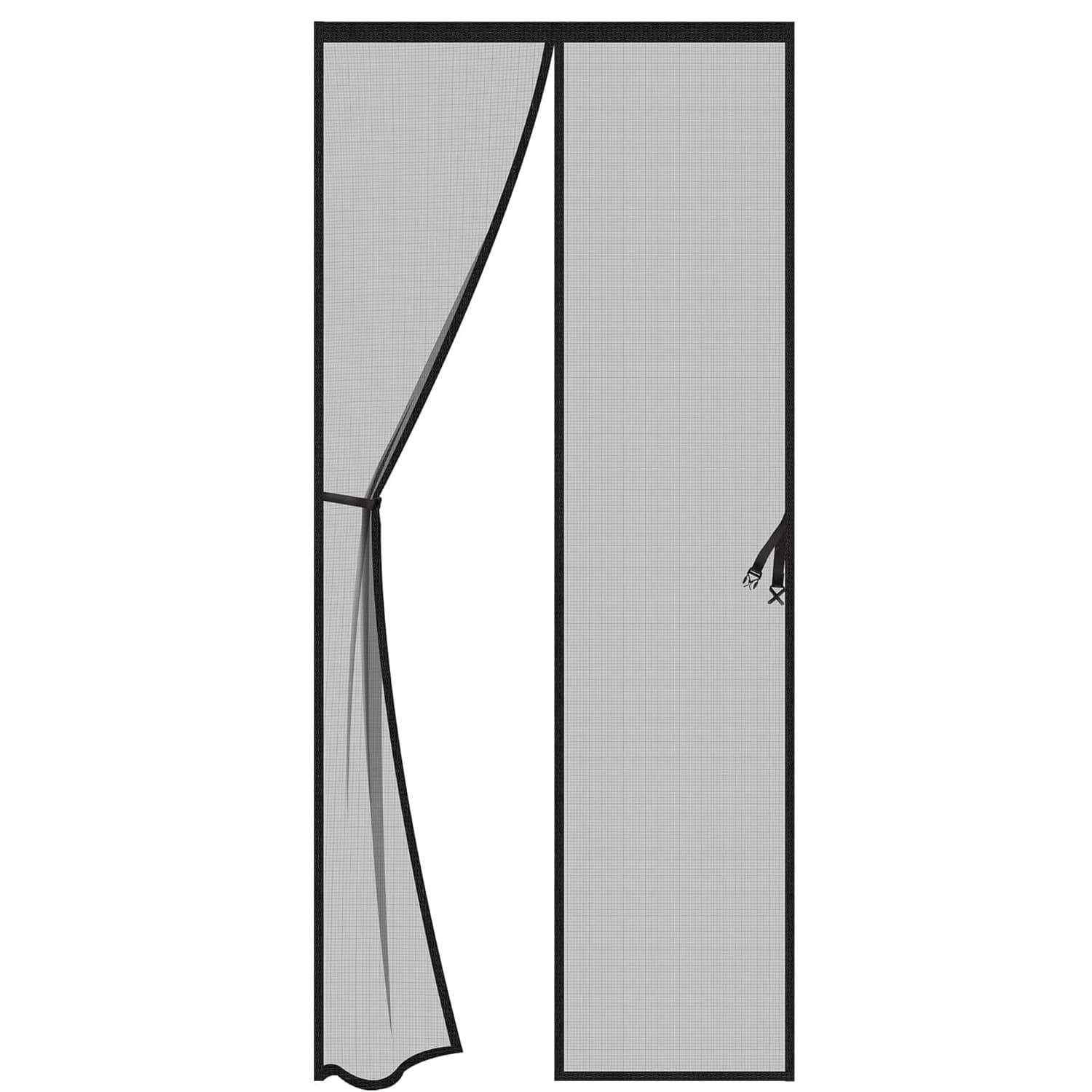 Magnetic Door Curtain Summer Mosquito Proof Room Partition No Drilling Kitchen Privacy Cover Label Modern Minimalist Style