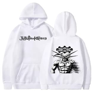 Export Jujutsu Kaisen Pattern Printed Hoodie Unisex Loose Fit Japanese Style Autumn Winter Long Sleeve Couple