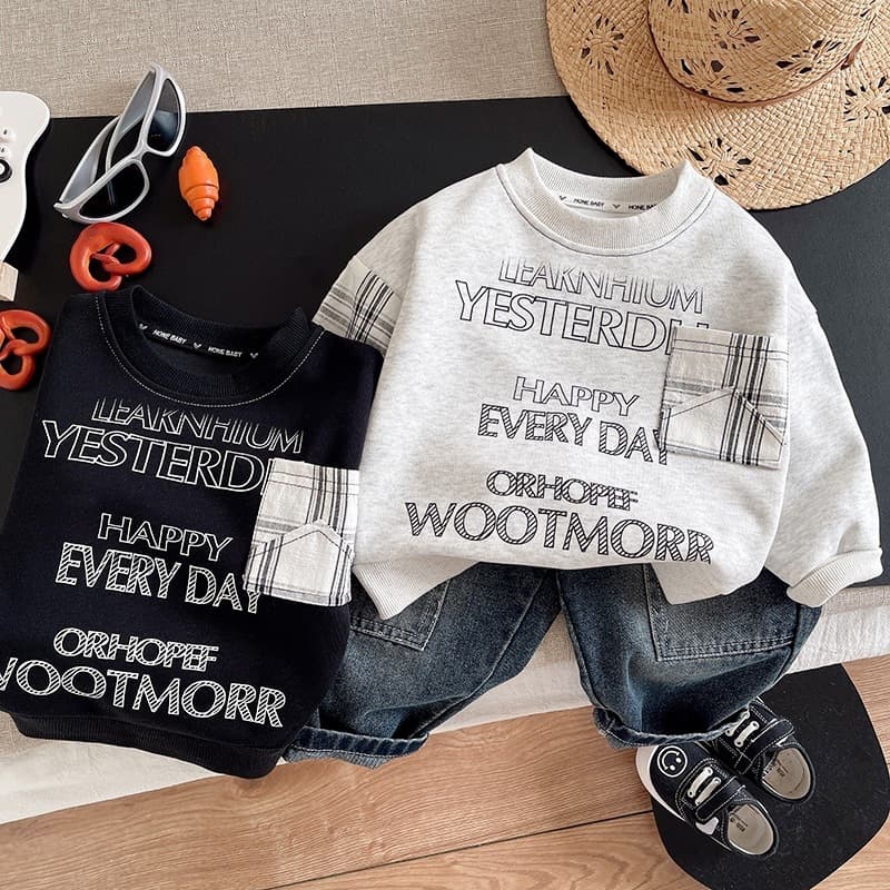 Baby Boy 2026 New Two-Piece Set Korean Style Hoodie Long Sleeve Infant Outfit Trendy Baby Spring Autumn