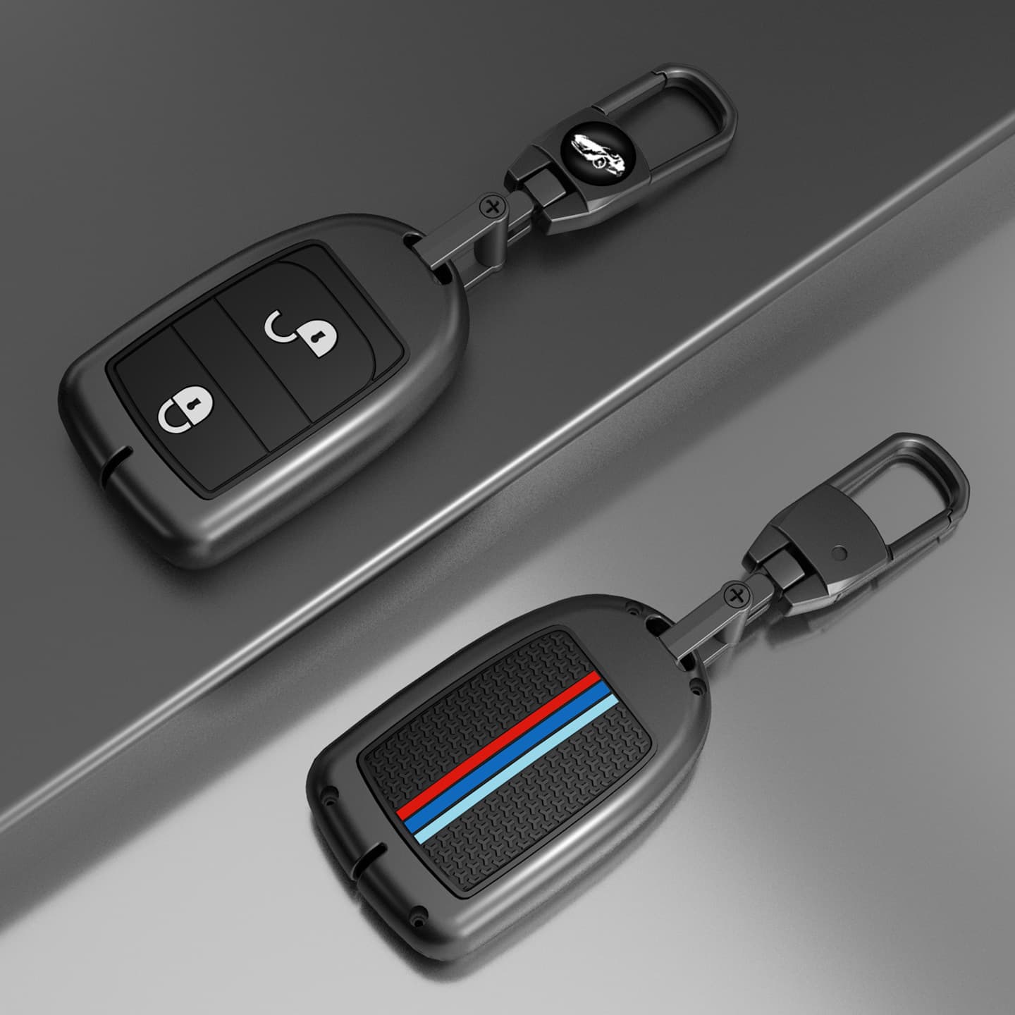 Silicone Smart Remote Key Case with Clip for Mercedes-Benz Actros Truck (Old Model Split Design)