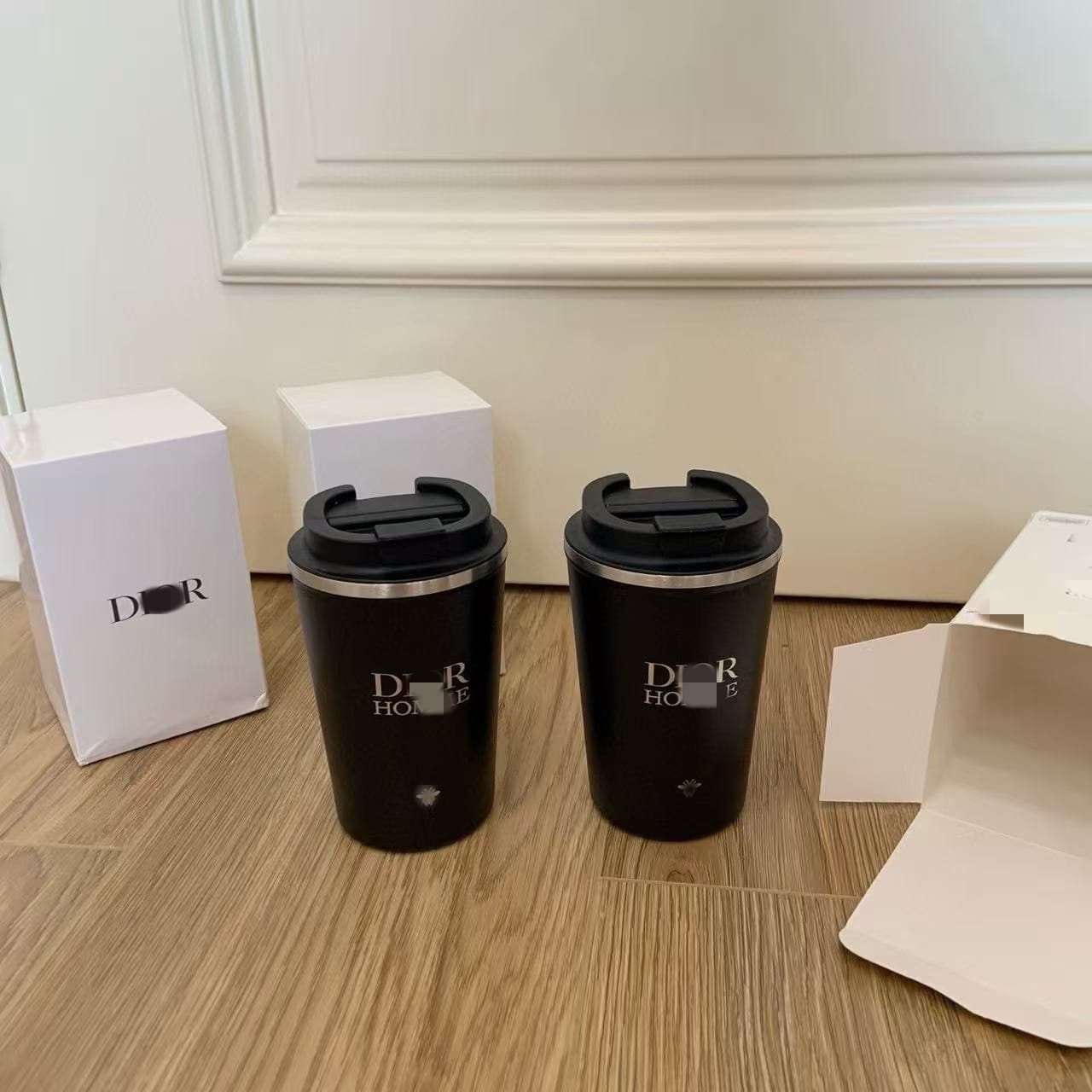 D's black stainless steel thermos coffee cup unruly men's water cup with box