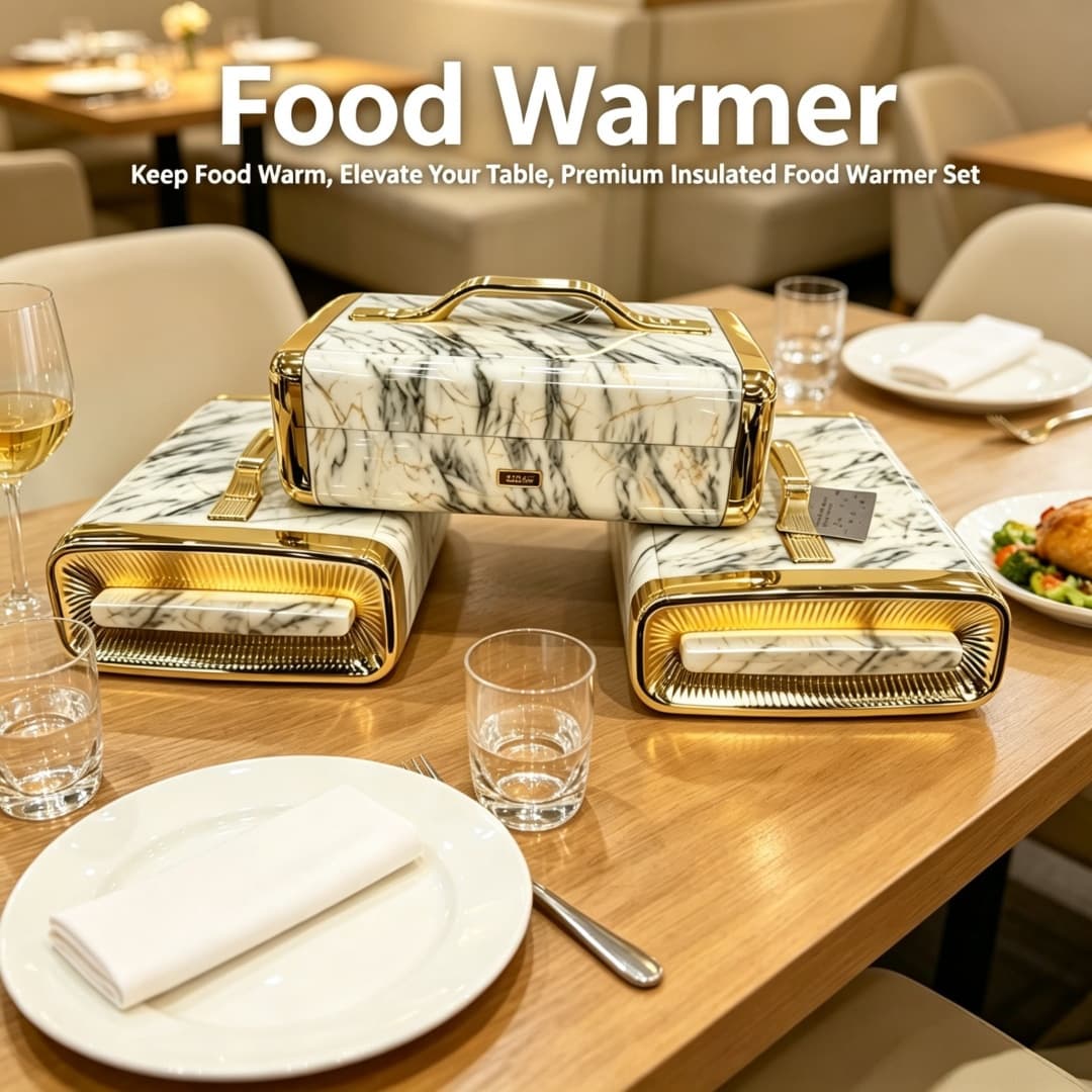 Retro Light Luxury Food Warmer Large Capacity Insulated Lunch Box Fresh-Keeping Box High-Appearance European and American Style Insulated Box