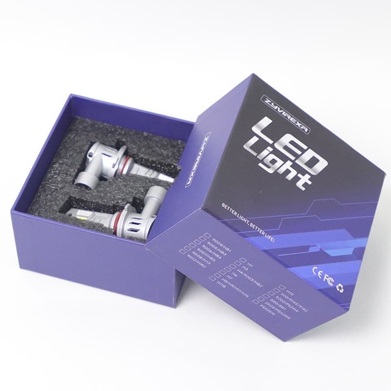Custom Motorcycle Packaging Box LED Light Packaging Box Exquisite Top and Bottom Cover Car Light Packaging Color Box Packaging