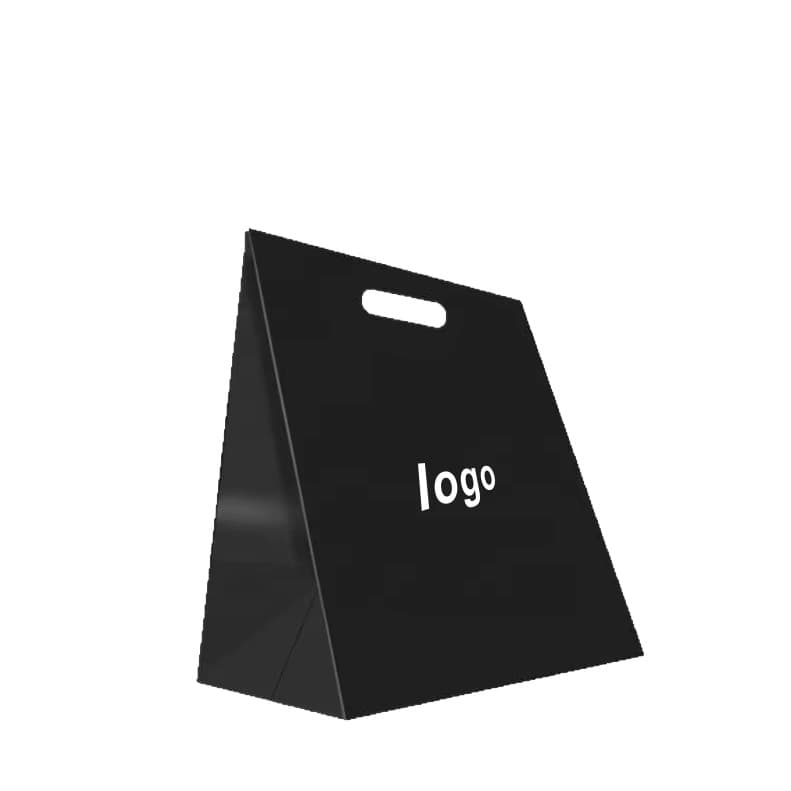 Paper bag customized environmentally friendly paper bag black cardboard white cardboard LOGO gift packaging paper bag