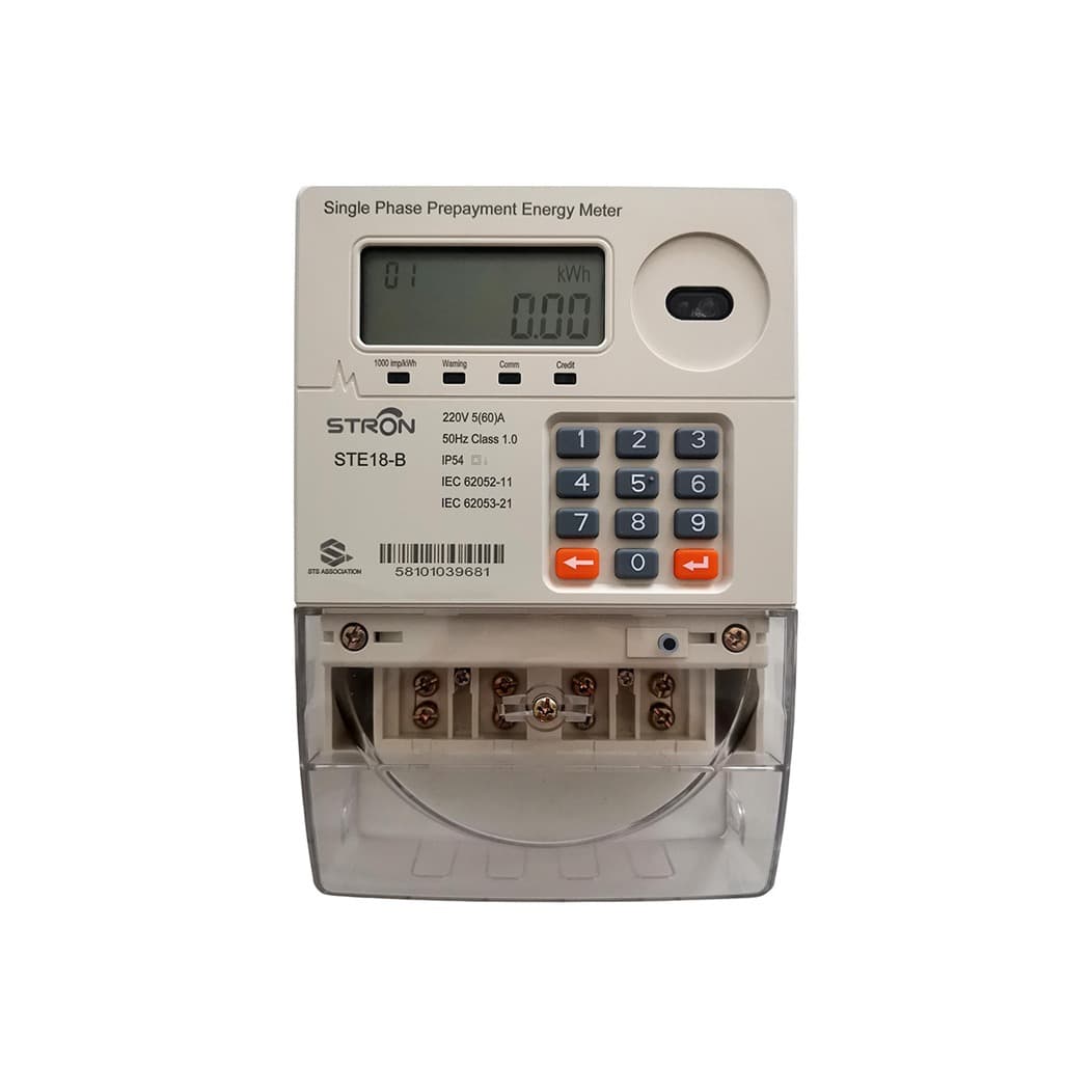 STE-18B Single Phase Keypad Prepaid Electricity Meter