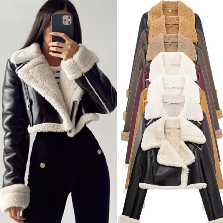 Wholesale Amazon SHEIN Best-selling European and American Style Women's French Casual Reversible Short Jacket