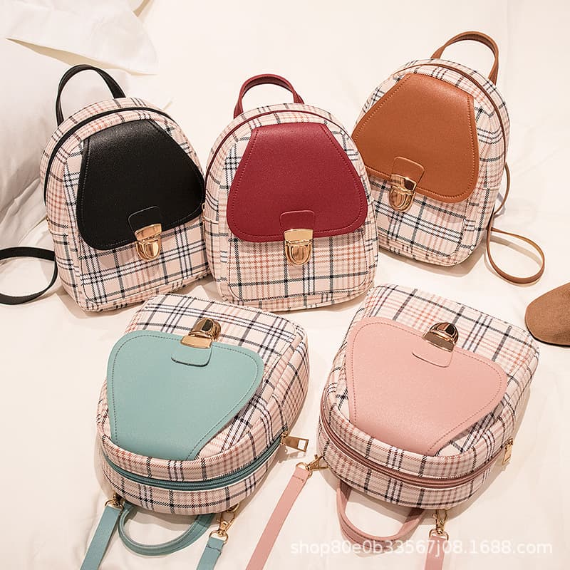 New 2021 Small Backpack Factory Foreign Trade Bag Wholesale Double Shoulder Backpack Student Schoolbag