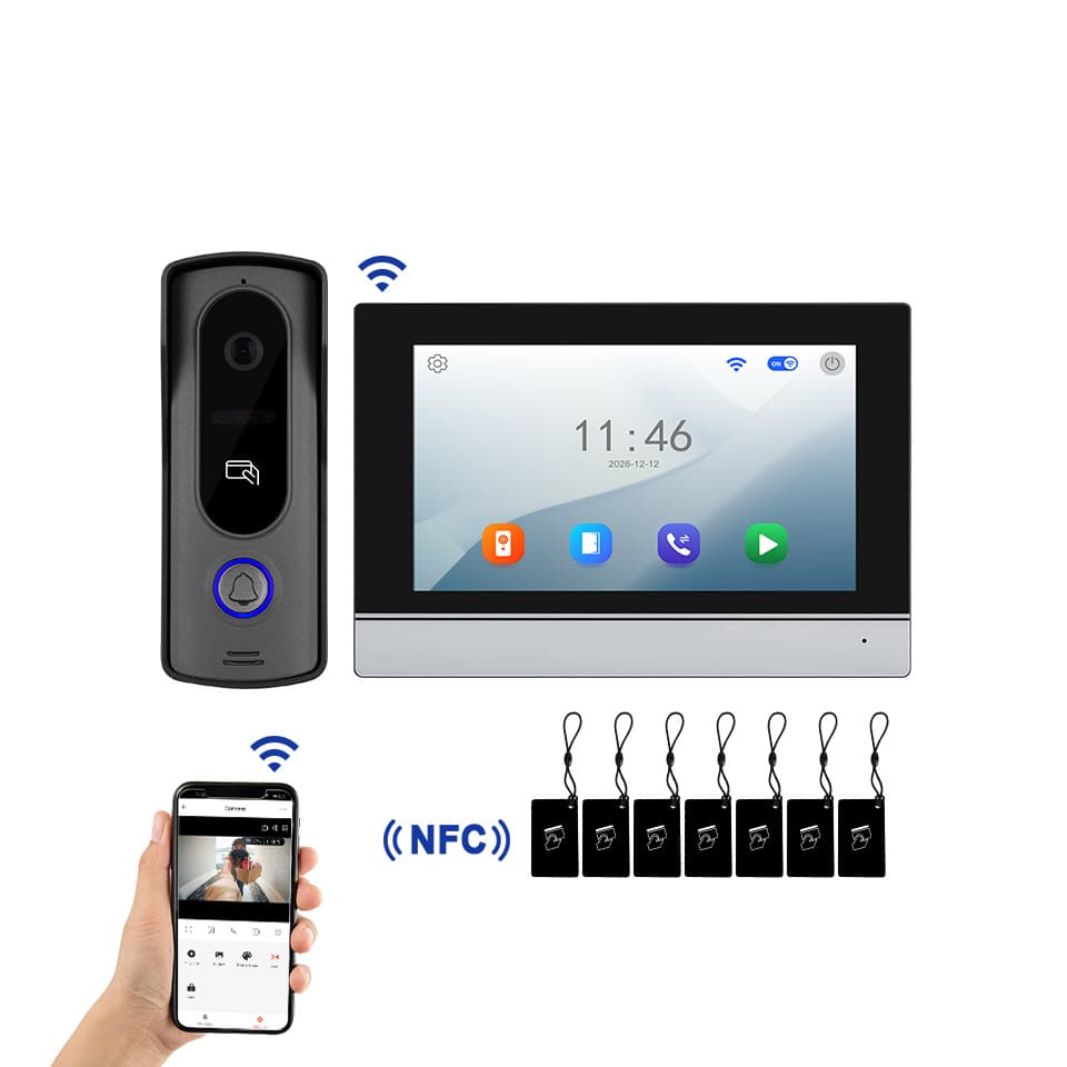 Cross-border dedicated Tuya WiFi smart video doorbell with video intercom and visual phone