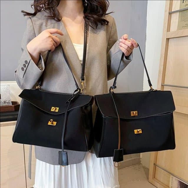 Business Commuting Handheld Women's Bag New Nubuck Leather Tote Bag Neutral Style Handheld Large Bag Shoulder Crossbody Bag