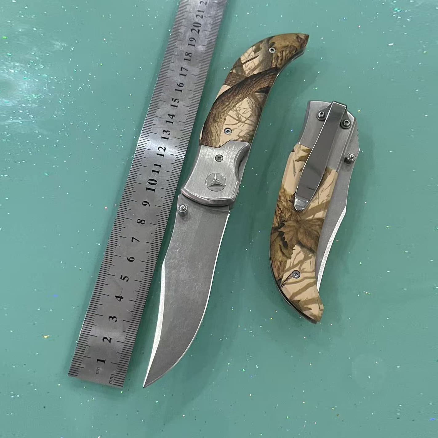 Outdoor folding knife stainless steel tactical knife camping knife picnic portable knife knife maker aluminum handle knife