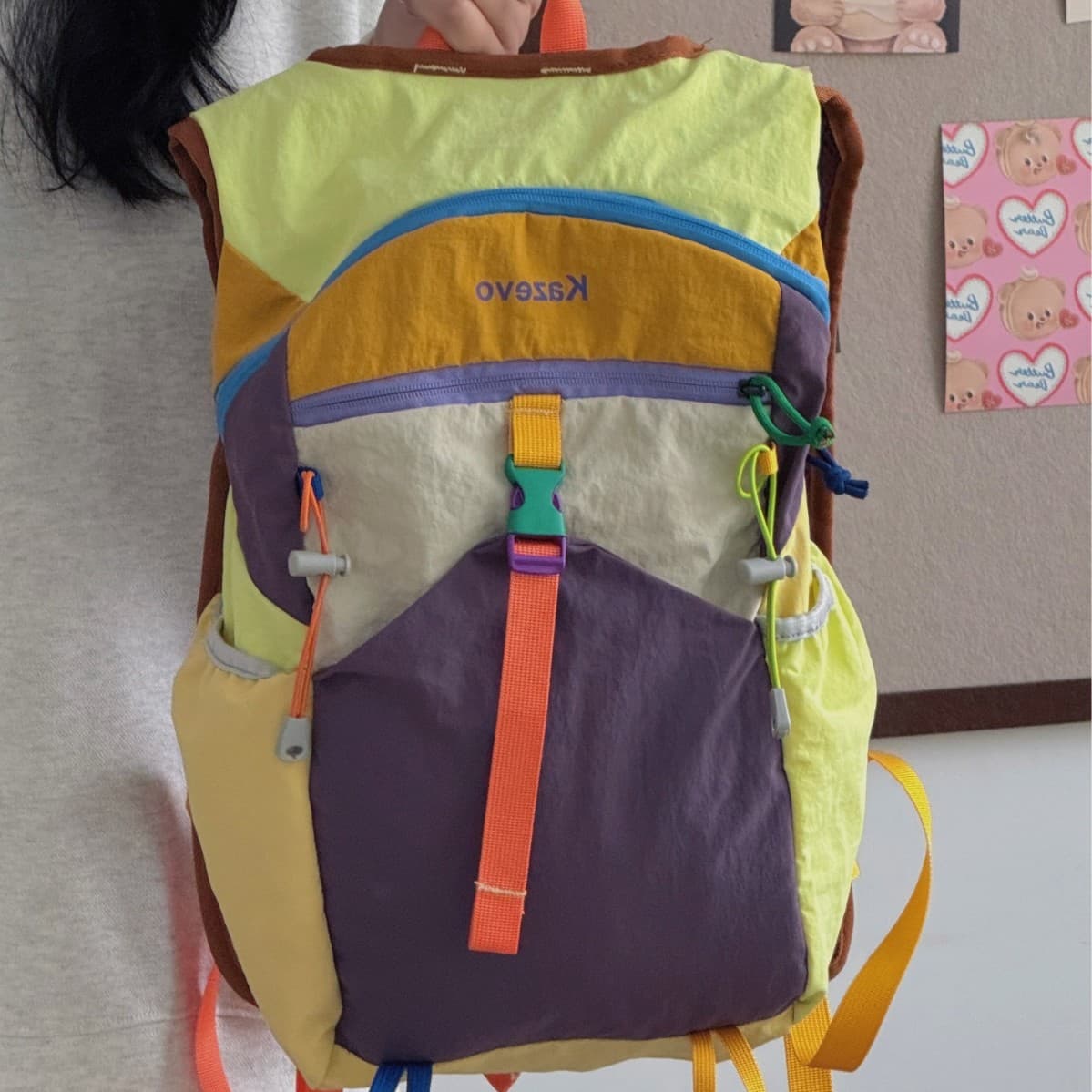 Design travel bag large capacity backpack for men and women dopamine outdoor mountaineering bag multifunctional cycling backpack