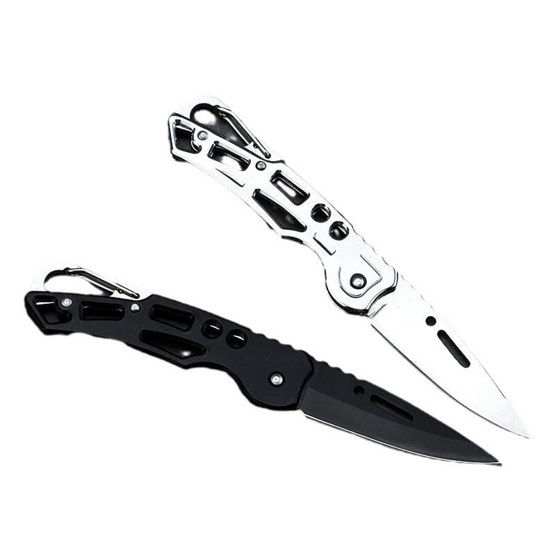 Outdoor Folding Knife, Stainless Steel Fruit Knife, EDC Carry Keychain Folding Knife, Multi-functional Pocket Knife