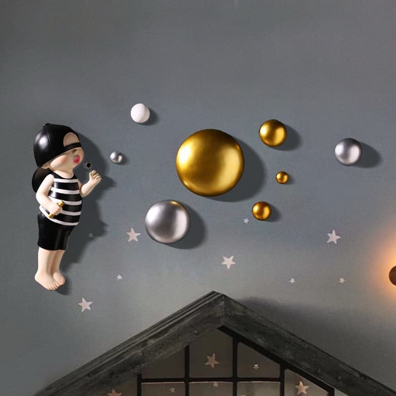 Birthday Room Atmosphere Decoration, Children's Room Wall Decor, Trendy Room Decoration Background Wall, TV Wall Hanging Ornaments