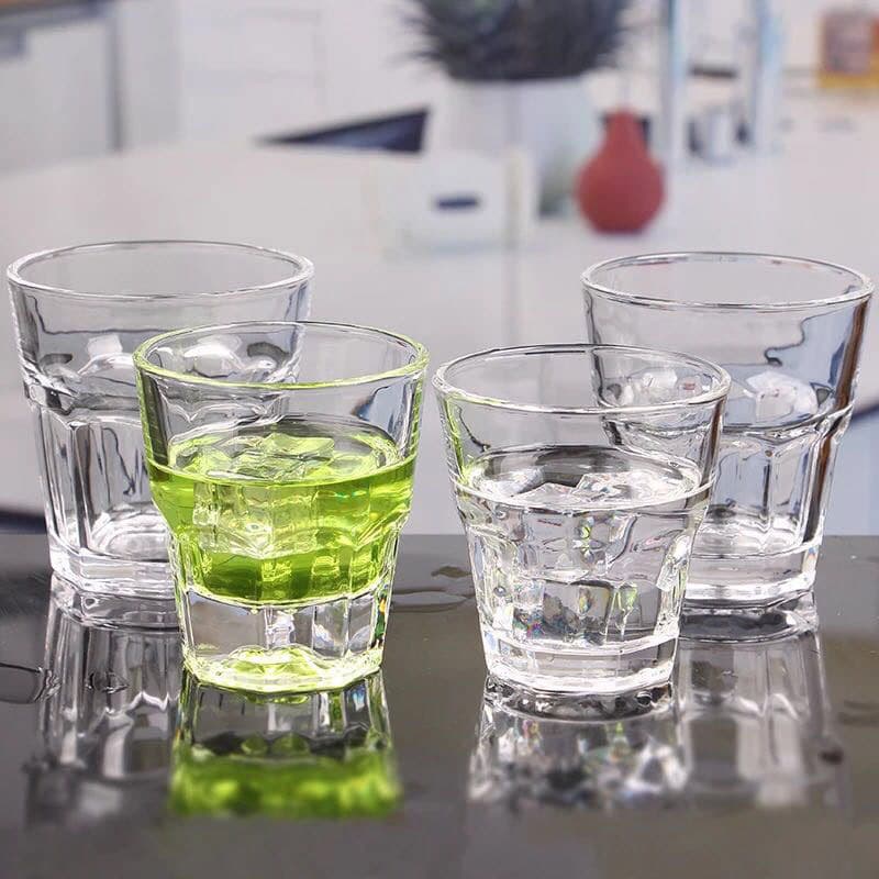 Factory direct sales glass beer cup, octagonal cup, liquor cup, whiskey wine cup, thickened bar KTV