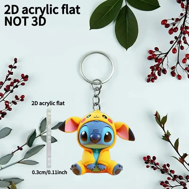 Cross-Border Acrylic Keychain Anime Cartoon Character Keychain Creative Two-Dimensional Backpack DIY Personalized Pendant