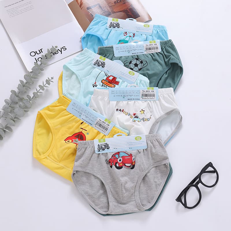 In Stock Children's Underwear Boys' Briefs Cotton Boxer Briefs Cartoon Baby Boxer Shorts Wholesale for Toddlers and Kids
