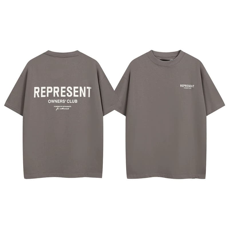 Cross-border American REPRESENT High Street Classic Slogan Letter Casual Loose Short Sleeve Unisex Couple T-Shirt Streetwear