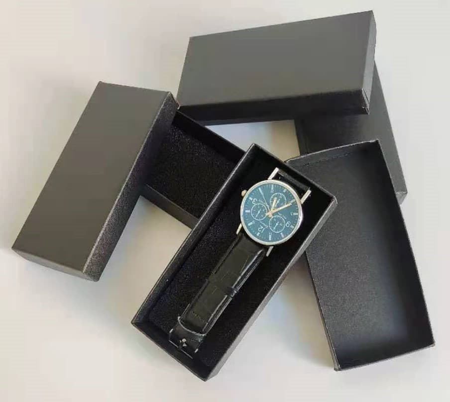 Rectangular watch box, business watch gift box, gift packaging box, storage watch box, keychain packaging box wholesale.