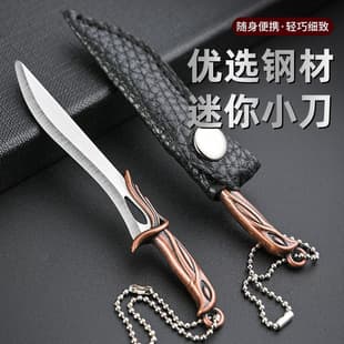 Keychain Mini Knife Gift Knife Utility Knife EDC Knife Non-Folding Keychain Accessory