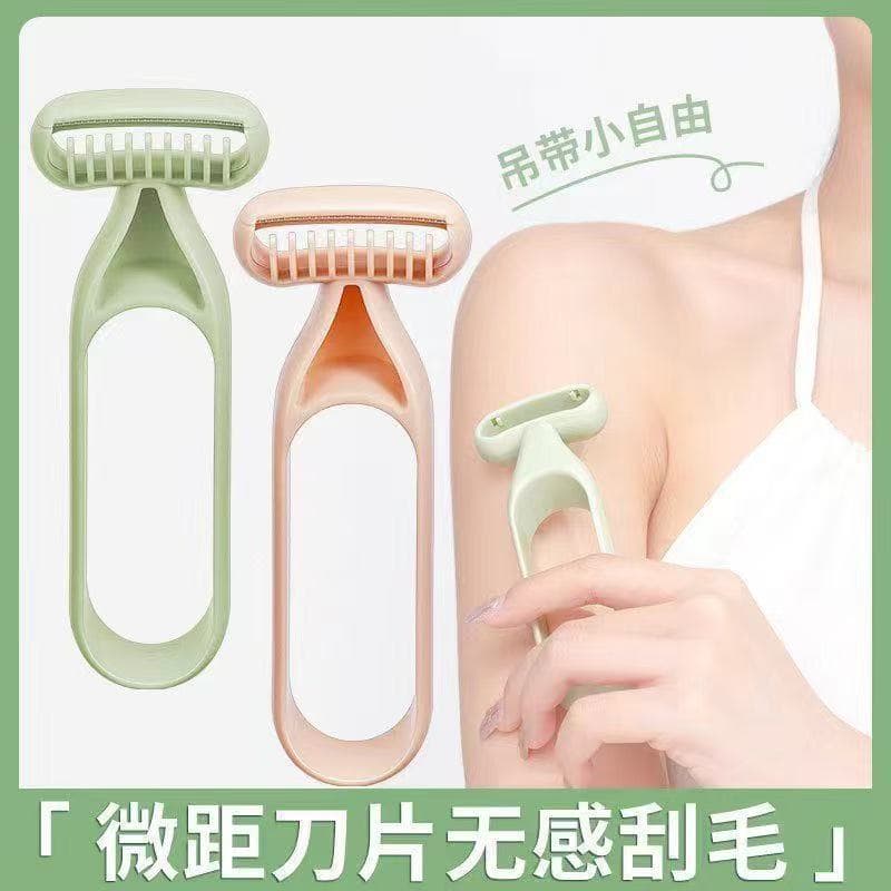Cross-border anti-slip hair removal razor for underarm and bikini area trimming, women's shaver, manual leg hair remover for men.