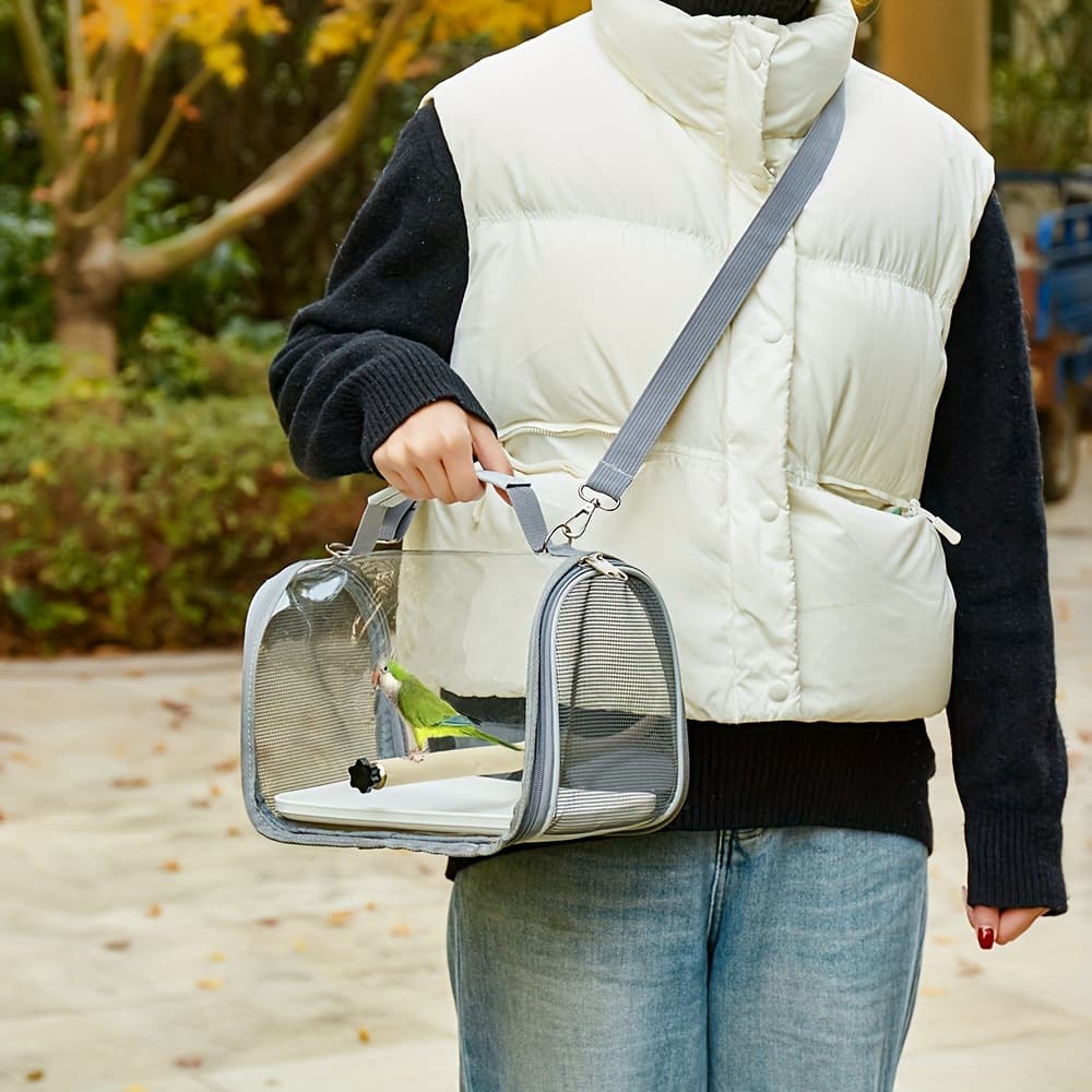 2025 New Cross-border Drop Shipping No.1 Parrot Bag Small Bird Outdoor Bag Pigeon Lizard Hamster