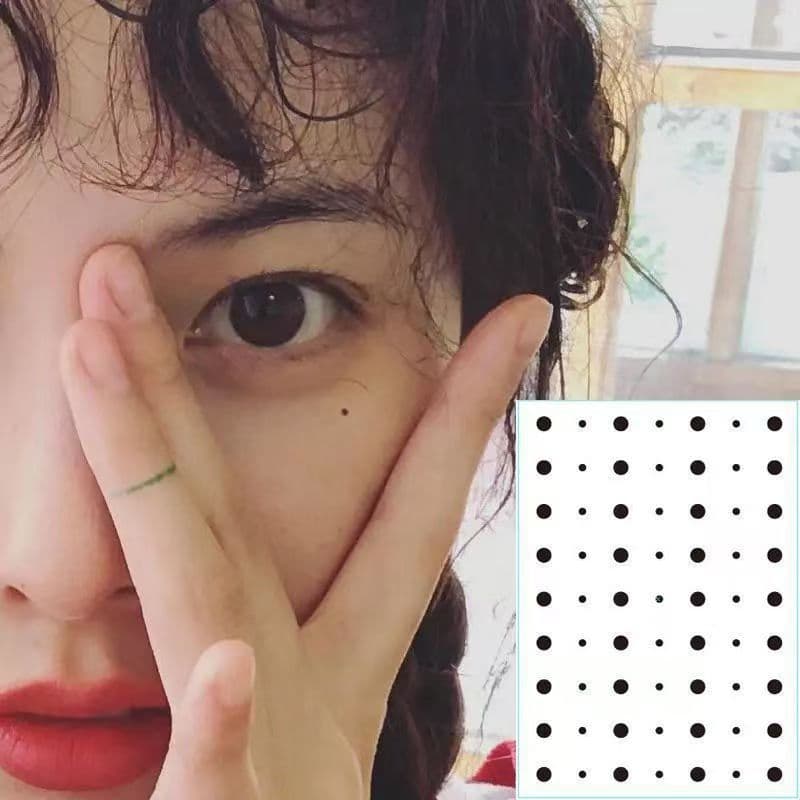 Tear mole sticker tattoo sticker sexy eye corner beauty mole female simulated fake mole sticker tattoo sticker small fresh tattoo sticker