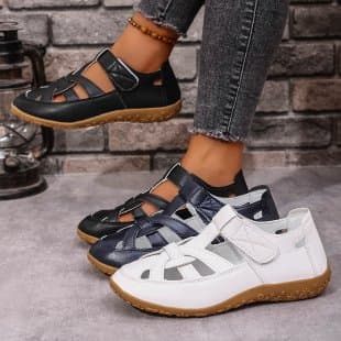Export Plus Size Sandals Women 2025 Summer New Women's Beach Sandals Fashion Hollow Flat Wedge Heel Sandals