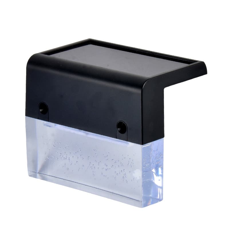 Solar Wall Washer Step Light, Recessed Outdoor Warm Light, Garden Light, Stair Wall Light, Landscape Ambient Light