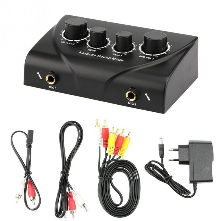 Karaoke Amplifier Preamplifier Karaoke Home Effects Processor Mixer Compact Mixing Console Reverb Mixer