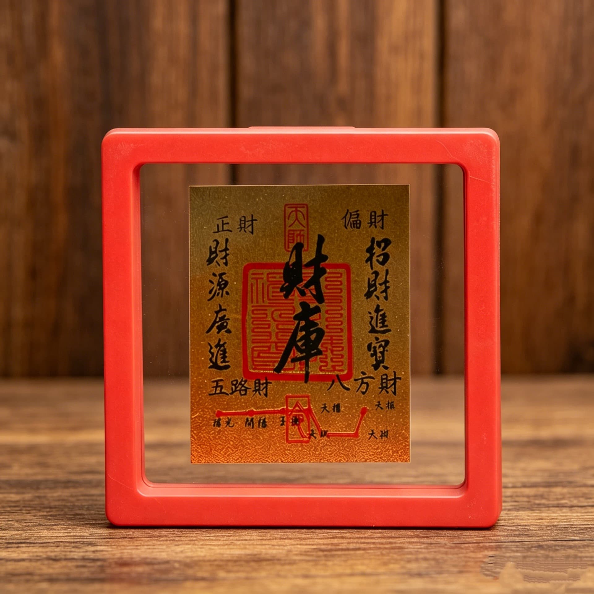 Wealth Card Phone Sticker Five Wealth Gods Fortune Smooth Phone Sticker Floating Box Time Turns Metal Craft