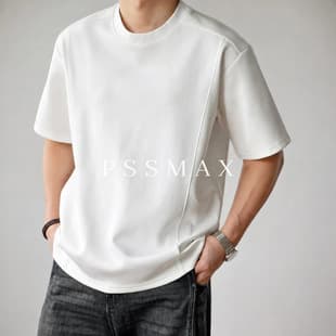 [In Stock] Fat Susu pssmax [Cable Management] 2026 Summer Structured Loose Casual Short Sleeve T-Shirt