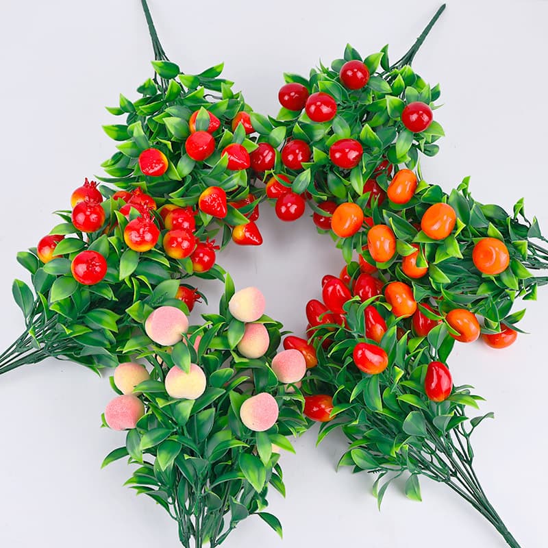 Artificial Plants Artificial Fruits Home Decor Foam Fortune Fruit Lucky Fruit Orange Auspicious Fruit Small Chili Pomegranate