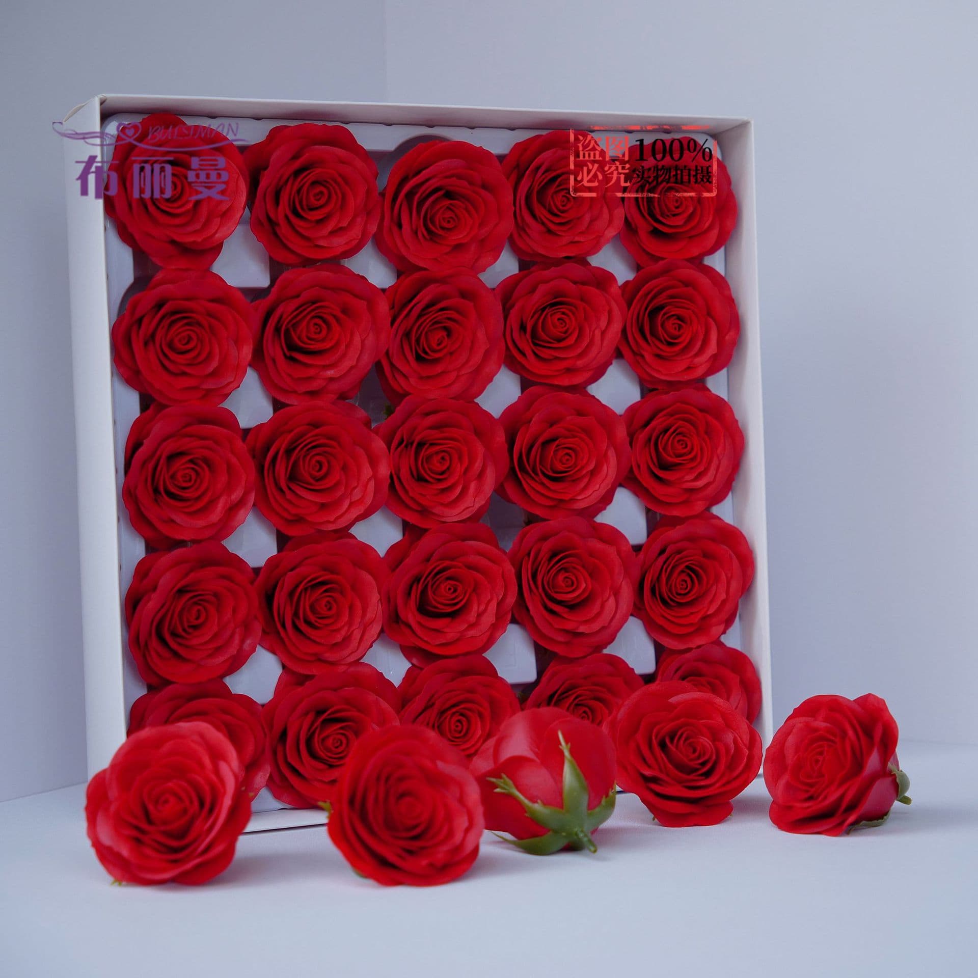 Soap Flower Seven-Layer Awakening Rose Artificial Flower Preserved Flower Soap Flower Head Handmade Packaging Bouquet DIY Material