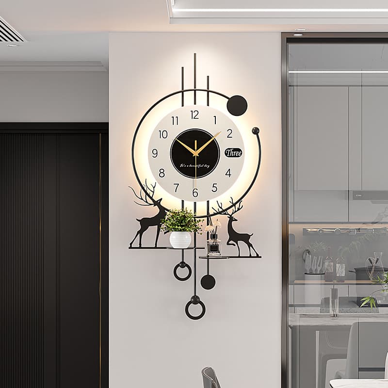 2026 New Luxury Wall Clock for Living Room, Modern Minimalist Decorative Clock, Creative Design