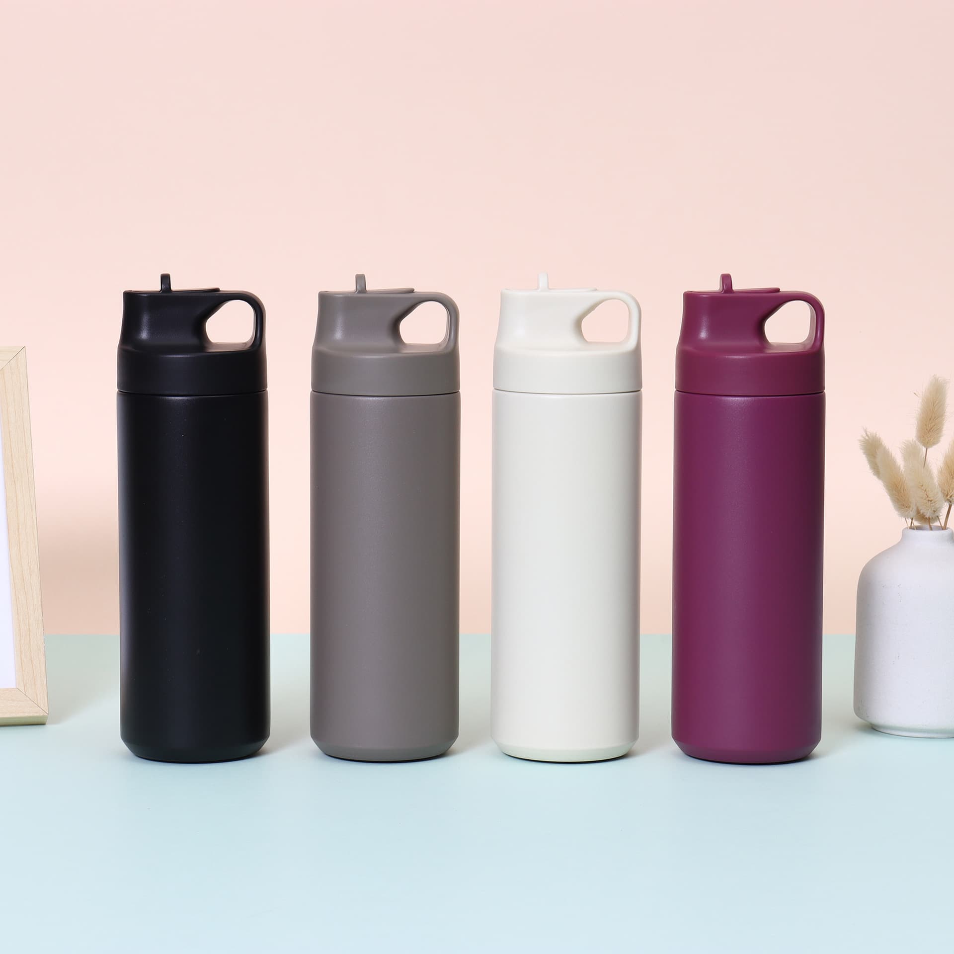 Large Capacity Stainless Steel Coffee Mug Portable Straw Cup Thermal Insulation Children's Gift Cup Business Promotional Items