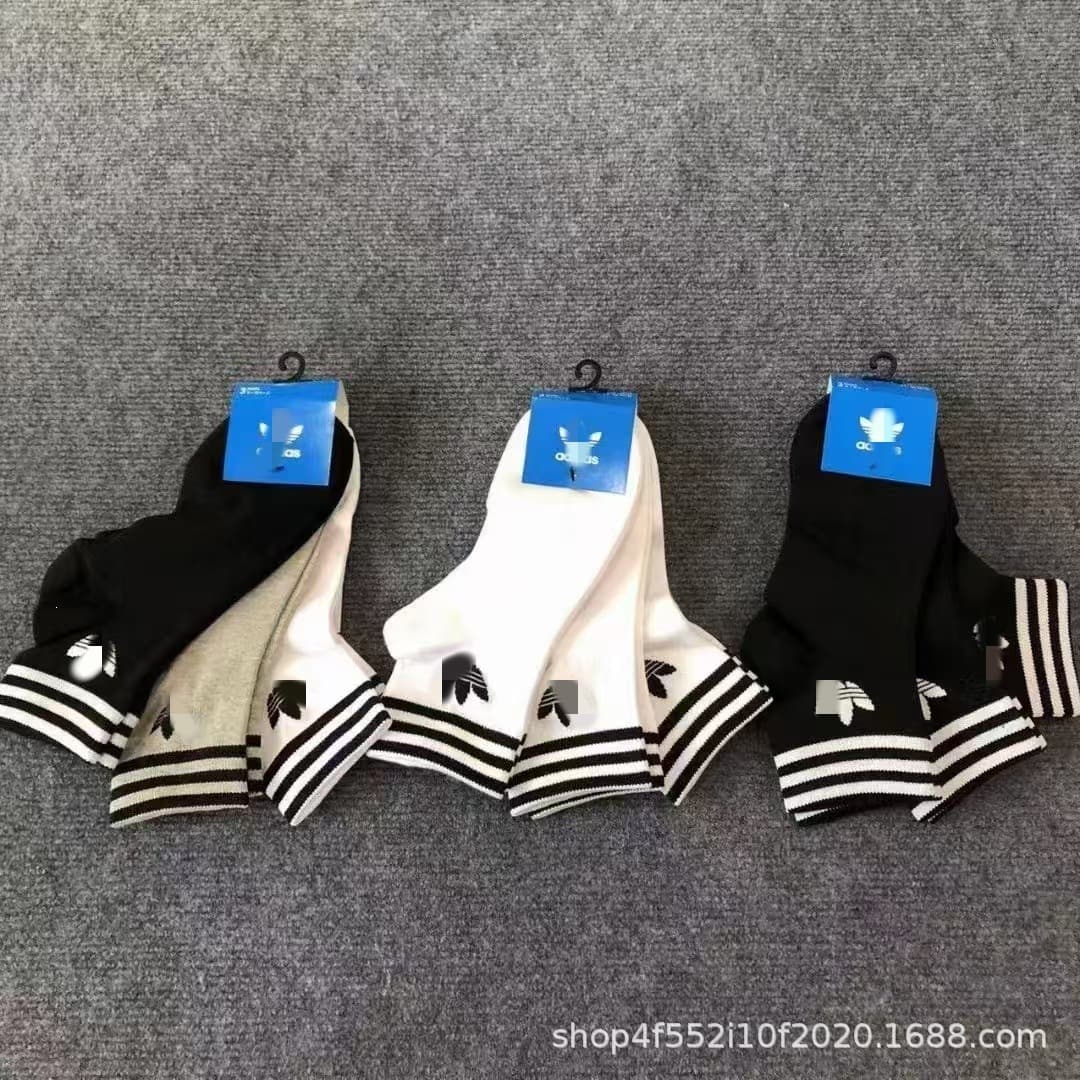 Adidas Socks Running Sports High-Calf Unisex Towel Bottom Sweat-Absorbing Three-Stripe Four-Season Mid-Calf Socks