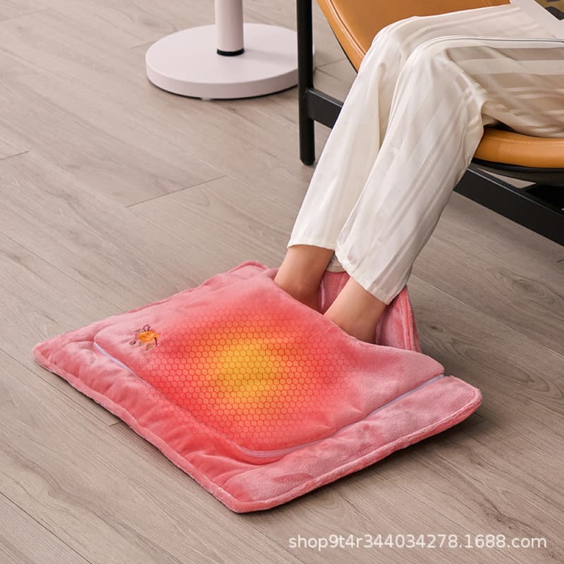 Zhihuijia Under-Desk Electric Foot Warmer, Heated Foot Pad, Leg Warming Blanket for Sleeping, Bed Warming Tool