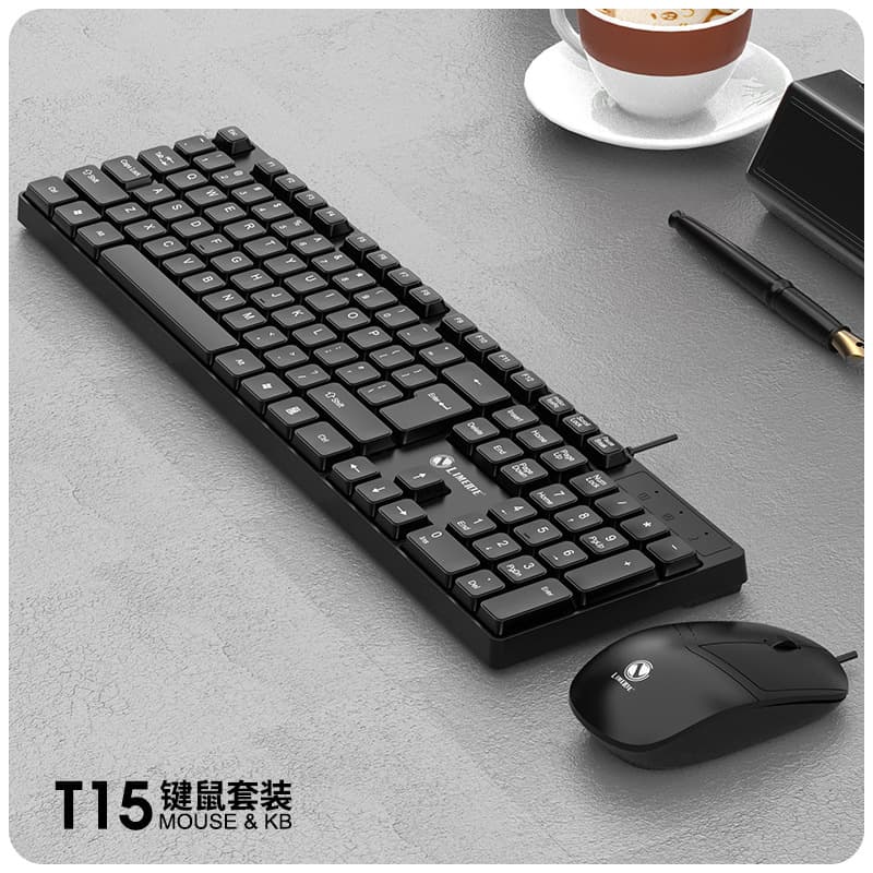 Wholesale Limi T25 Metal Glowing Keyboard and Mouse Set Floating Mechanical Feel Backlit Gaming USB Keyboard Mouse