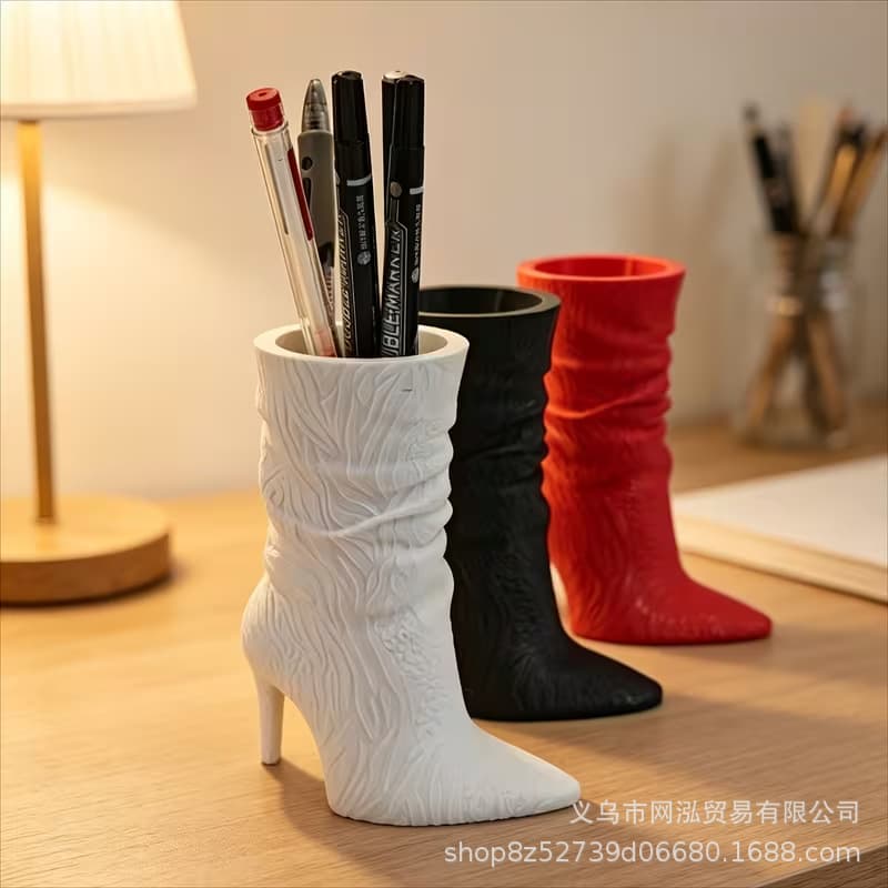Nordic ins style creative high-heeled shoes storage decorative ornaments pen holder/makeup storage/flower arrangement decorative ornaments