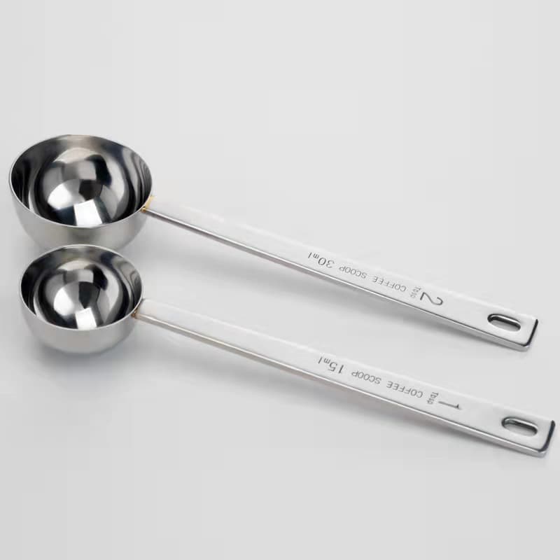 304 Stainless Steel Long-handled Measuring Spoon 15ml 30ml Coffee Measurement Spoon Kitchen Baking Home Seasoning