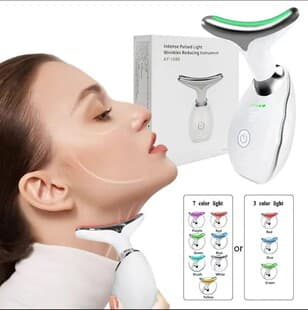 Three-Color Neck Beauty Device Fade Neck Lines Neck Massager Neck Care Device Lifting Tightening Remove Nasolabial Folds Anti-Wrinkle Beauty Device