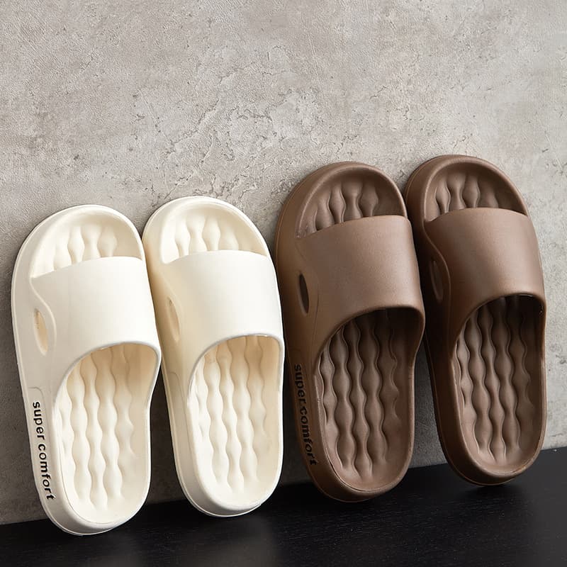 Cloud-Like Slippers for Men Summer EVA Sandals Women Anti-Slip Bathroom Shower Home Thick Sole Indoor Outdoor Wear